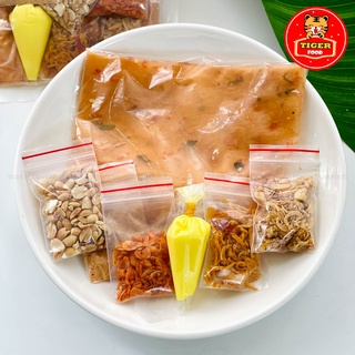COMBO 3 set bánh tráng dẻo tôm lục vị 💖TIGER FOOD💖 Bánh tráng dẻo full topping 7 món siêu ngon - Đặc sản Tây Ninh