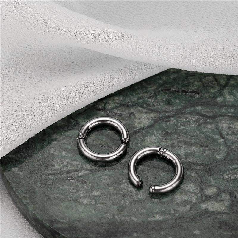 Khuyên Tai Kẹp, Khuyên Mũi, Môi Không Cần Xỏ Nam Nữ Unisex Tròn Circle Basic - Horizon