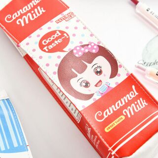 Túi bút hình hộp sữa siêu cute