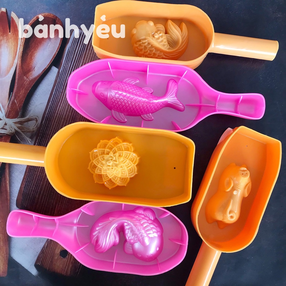 Khuôn Gõ Bánh BAO,khuôn gõ bánh trung thu hình cá chép, con heo - BGTC