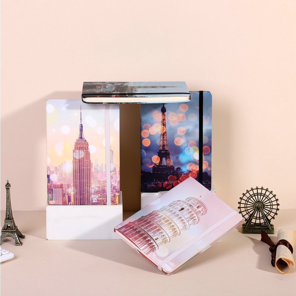 Sổ tay ghi chép vintage A6 MIKIREI bìa cứng kẻ ngang 288 trang phục vụ ghi chép, làm quà tặng trang nhã
