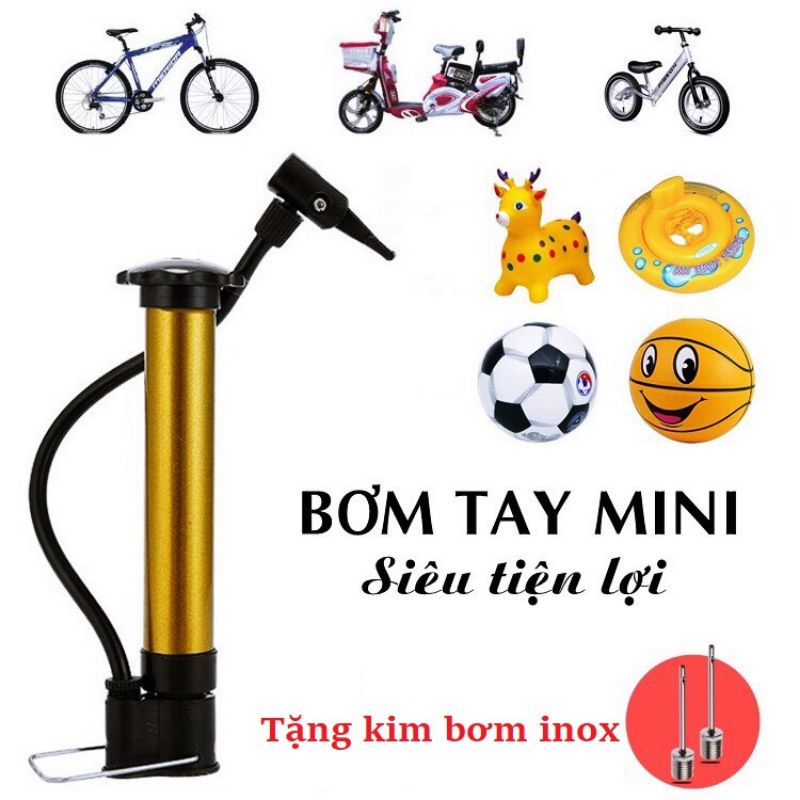 Bơm bóng mini cầm tay (tặng kim bơm)