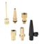 Set 6 đầu chuyển đổi vòi bơm bánh xe đạp bằng đồng thau