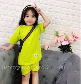 Set pé áo thun + quần + turban