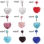 BORAGETE Heart Belly Bar Nút Double Gem Phẫu thuật bằng thép Body Piercing