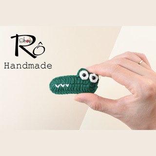 Kẹp tóc cá sấu len cute nhiều màu cho nữ và bé gái 5.5cm |Cặp tóc mái dễ thương |Shop Rô Handmade