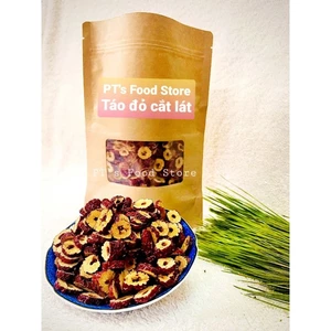 Táo đỏ ngọt cắt khoanh (táo thái lát) sấy khô giòn. Ăn vặt, nấu chè, pha trà --> Táo Cắt Lát