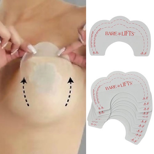 Ảnh Set 20 Miếng Dán Ngực Và Miếng Nâng Ngực Aijolen Trong Suốt Vô Hình Dùng Một Lần Chống Chảy Xệ 4