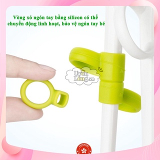 Đũa Tập Ăn Dặm Cho Bé 2+ Tuổi – Đũa Xỏ Ngón Silicon Giúp Bé Tự Ăn, Cầm Đúng Chuẩn