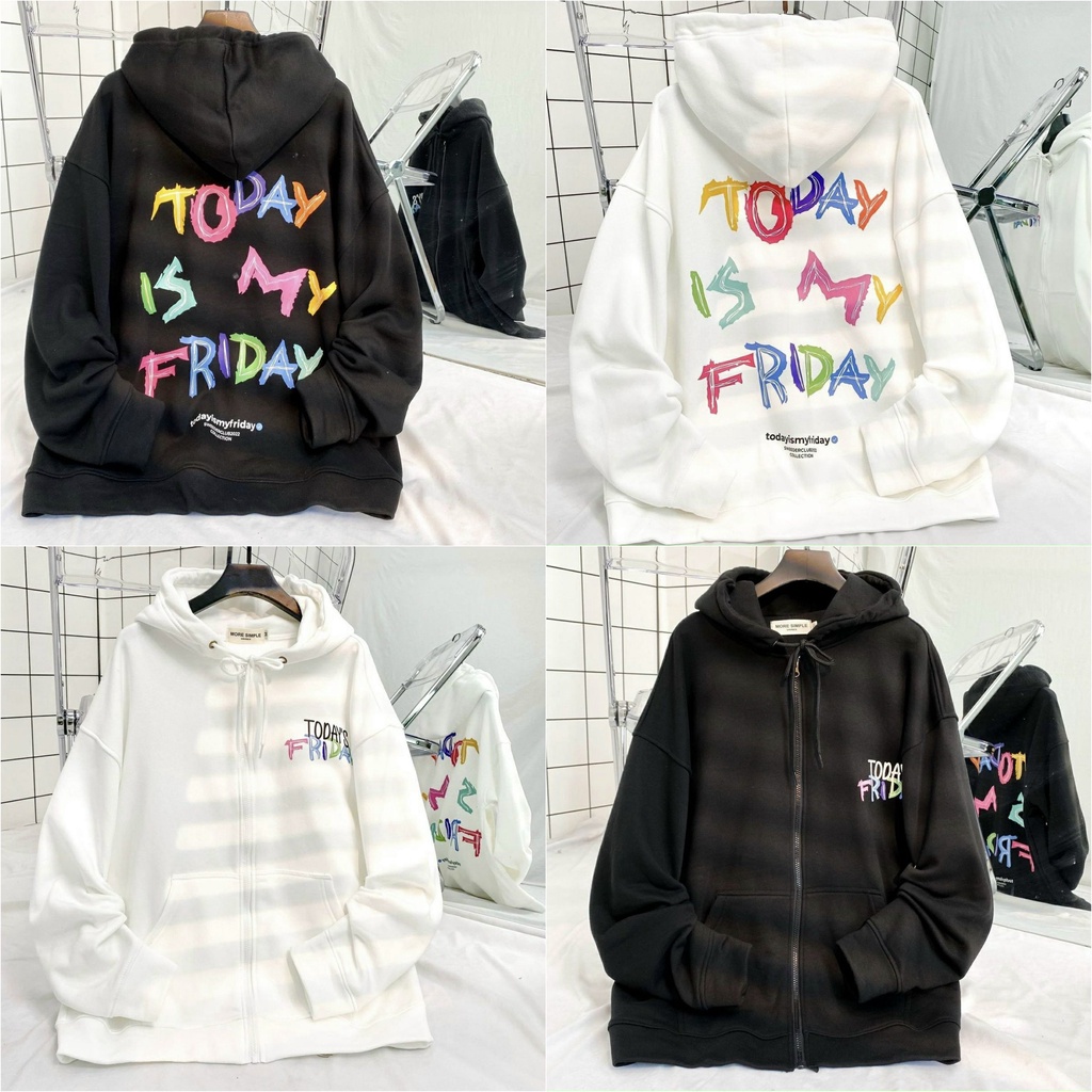 ÁO HOODIE - ÁO KHOÁC NỈ NGOẠI Dây full zip (Ảnh Thật) HOOIDE MỚI in chữ ...