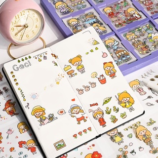 Sticker dán sổ cute dễ thương trang trí laptop đồ dùng học tập hộp 240 tấm ST3
