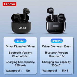 Tai Nghe Bluetooth Lenovo LP40Pro Cảm Ứng, Không Dây, Có Mic, Chống Ồn, Thấm Nước Bảo Hành 24 Tháng