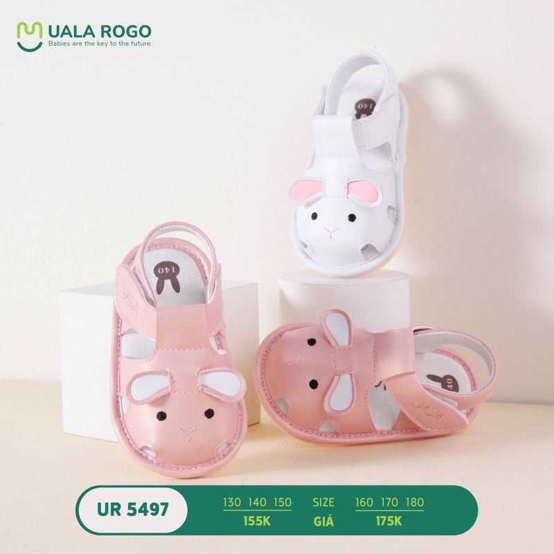 UALA ROGO-Giày tập đi thỏ tai ngắn chuẩn y khoa đế cao su non chống ...