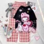 Set đồ nữ quần dài kẻ sọc caro kate ống rộng size 40-68kg - Bộ áo tay ngắn hoạt hình phối quần dài dáng suông