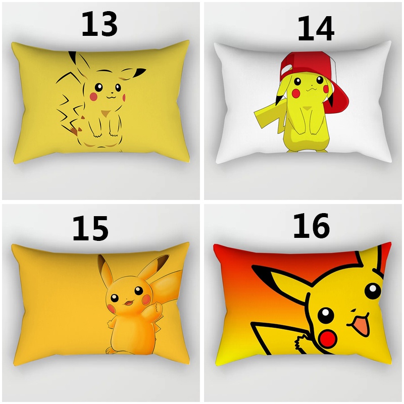 Vỏ bọc gối in hình Pikachu dễ thương 30x50cm