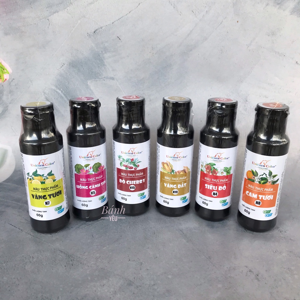 Màu Thực Phẩm/Màu Siro Bánh Kem Unicorn 60g