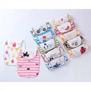 Khăn thấm mồ hôi lưng xuất Nhật 5 lớp sợi tre có hình 21x25 cm