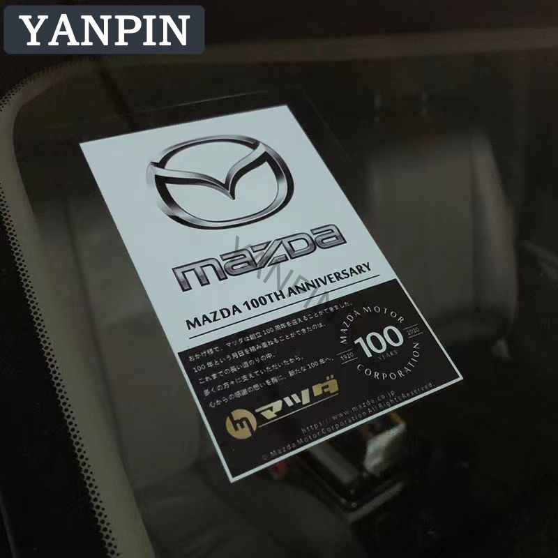 Miếng dán tĩnh điện trang trí kính chắn gió xe hơi Mazda Familia Vantrend 323 E2000 Biante RX 7 2 3 5 CX3 CX5 CX8 CX9 BT50 RX7 RX8 Fighter Premacy
