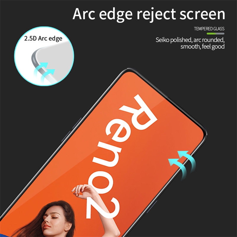 OPPO Realme C15 C11 Reno 4 A9 A5 2020 Reno 2 2F Remale 6 Remale 6 PRO Kính Cường Lực F7 F9 Full Keo Bảo Vệ Màn Hình Kính