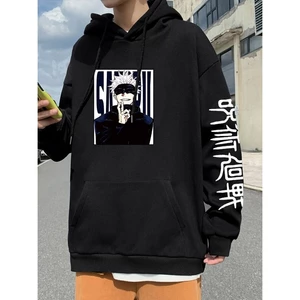 Cửu Âm Chân Kinh Kaisen Khoác Hoodie Anime Harajuku Satoru Gojo Đồ Họa Nam/Nữ Áo Nỉ Áo Thun Dài Tay Áo Dạo Phố Cao Cấp