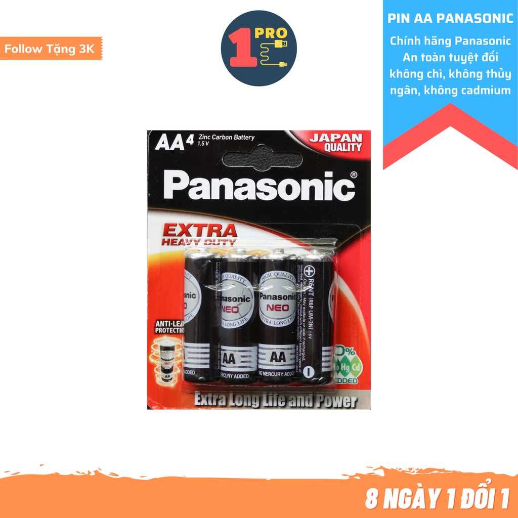 Pin AA ( 2 chữ A ) Panasonic, hàng chính hãng | Shopee Việt Nam
