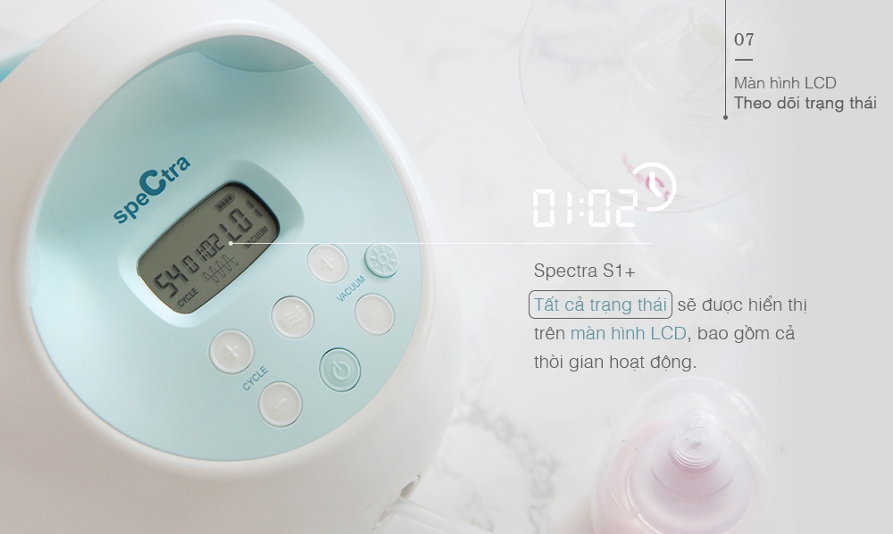 Mô tả Máy Hút Sữa Điện Đôi Spectra S1 Plus Chính Hãng (Bảo Hành 24 Tháng) - 8