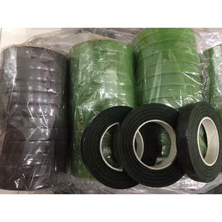 Sáp quấn hoa giá rẻ, băng keo sáp quấn cành, thân, lá màu xanh lá cây, nâu, nguyên liệu làm handmade [1 lố 12 cuộn]