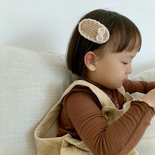 Kẹp tóc thắt nơ nhỏ xinh cho nữ và bé gái 6cm |Cặp tóc len Handmade hàng đẹp |Shop Rô Handmade