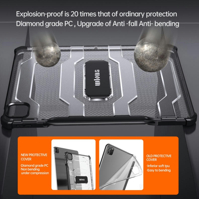 Inovagen Cho Vỏ i-Pad Có Chân Đế, Phù Hợp Với i-Pad 10, Pad Air 6 M2, Pro 13 '' M4 2024 Cover, Có Khe Cắm Bút, Góc Túi Khí, Chống Sốc, Vỏ Máy Tính Bảng Bảo Vệ Toàn Diện