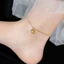 Lắc chân titan không gỉ mặt khắc chữ Lucky mẫu mới nhẹ nhàng thời trang cho nữ