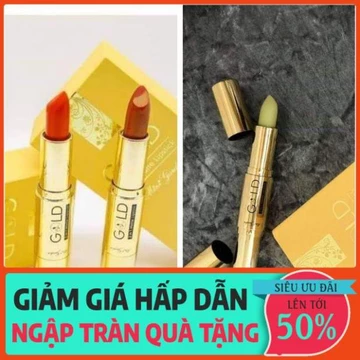 Son Gold - son nhung lỳ 2 đầu (tặng 1 son kem Roses) xịn