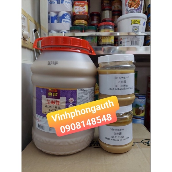 SỐT TƯƠNG MÈ 650gr LEE KUM KEE/KUM CHUN SESAME SEED PASTE HONGKONG