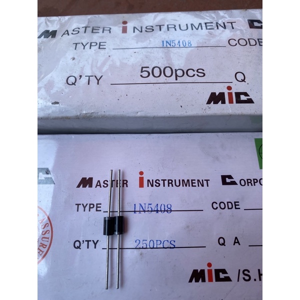 5 PCS - DIODA DIODE RECTIFIER 1N5408 1N 5408 IN5408 IN 5408 3A 1000V Korea Rectron I8270660505