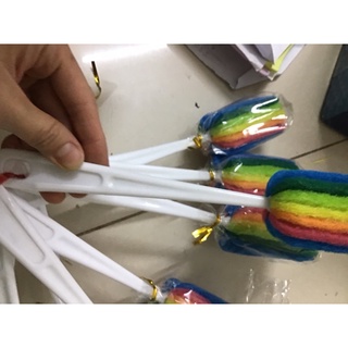 1 Cây cọ rửa ly cốc, bình sữa 7 màu tạo bọt tiện lợi