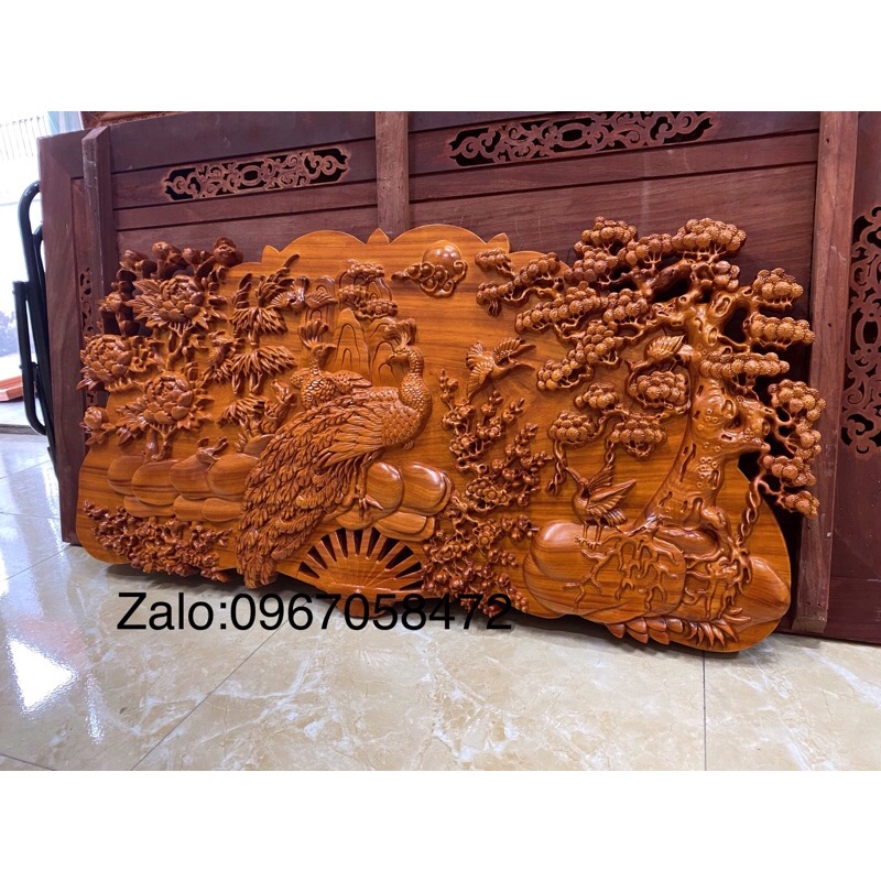 Tranh quạt phu thê viên mãn sơn pu cao cấp