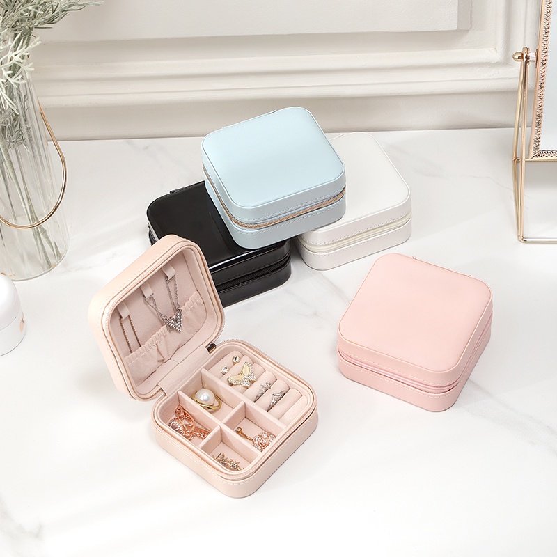 Hộp đựng trang sức 
CASEGRACE bằng da PU phong cách Hàn Quốc xinh xắn