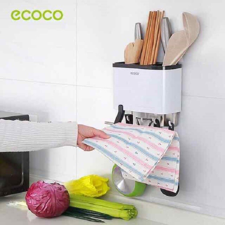 Ống đựng đũa dao cao cấp Ecoco siêu dính tường không cần khoan aladanh-net-vn