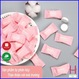 Gói 50 Khăn Giấy Nén Dạng Viên Kẹo Tiện Lợi { H }
