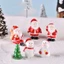 Đồ trang trí Mini ông già Noel và người tuyết bằng nhựa huýt sáo hoàn hảo để trang trí ngày lễ