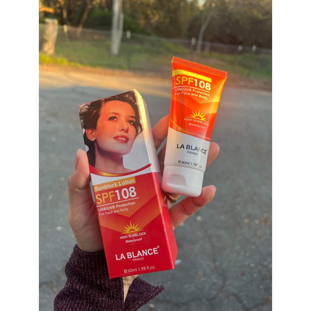 Kem chống nắng Pháp date 2030 kem nền La Blance Sunblock Lotion 60ml SPF 108