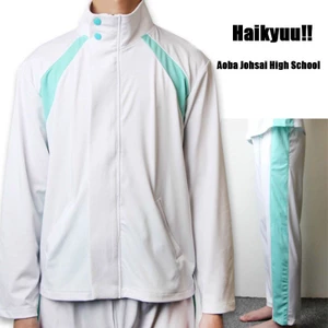 Bộ đồ thể thao trường trung học Aoba Unisex Haikyuu Johsai với quần rộng rãi và