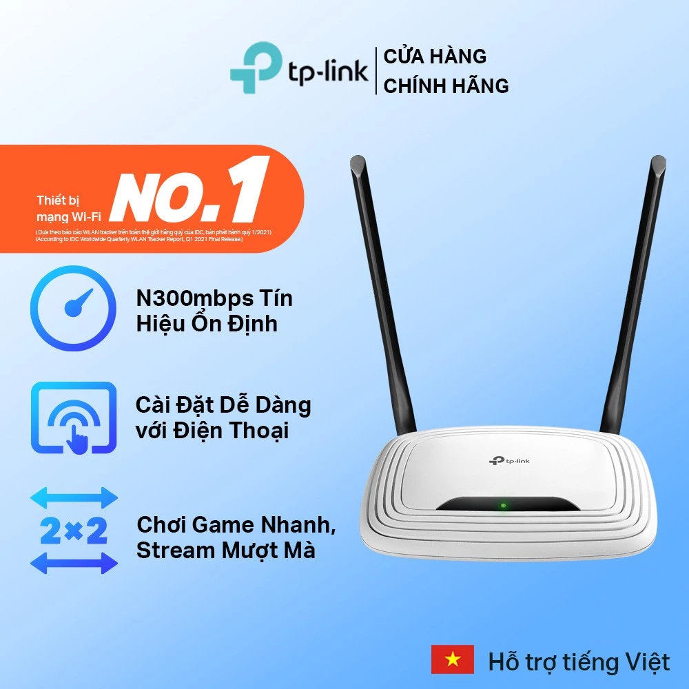 [Hơn 1000+ Lượt Mua] Bộ Phát Wifi TP-Link TL-WR841N Chuẩn N 300Mbps | Thiết Kế Nhỏ Gọn | Đa Chức Năng