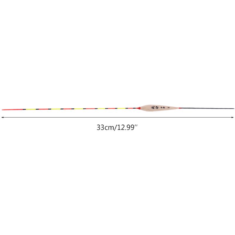 Set 5 phao câu cá phát sáng ban đêm bằng gỗ kèm chì tiện dụng