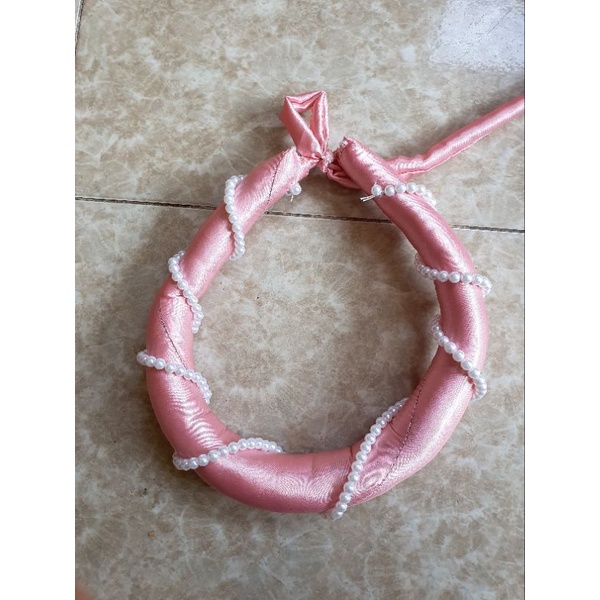 Mấn (vấn) đơn cuốn dây hạt ngọctrai, Mấn đội đầu áo dài, mấn cách tân, phụ kiện thời trang, pk Khánh Huyền