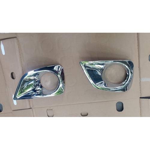 Ốp viền đèn gầm trước, sau xe Toyota Vios đời  2014-2017 mạ crom cao cấp