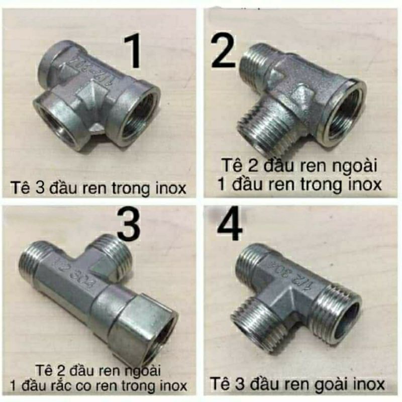 Tê Inox Ren Trong, Răng Ngoài 15, 21, 1/2 | Shopee Việt Nam
