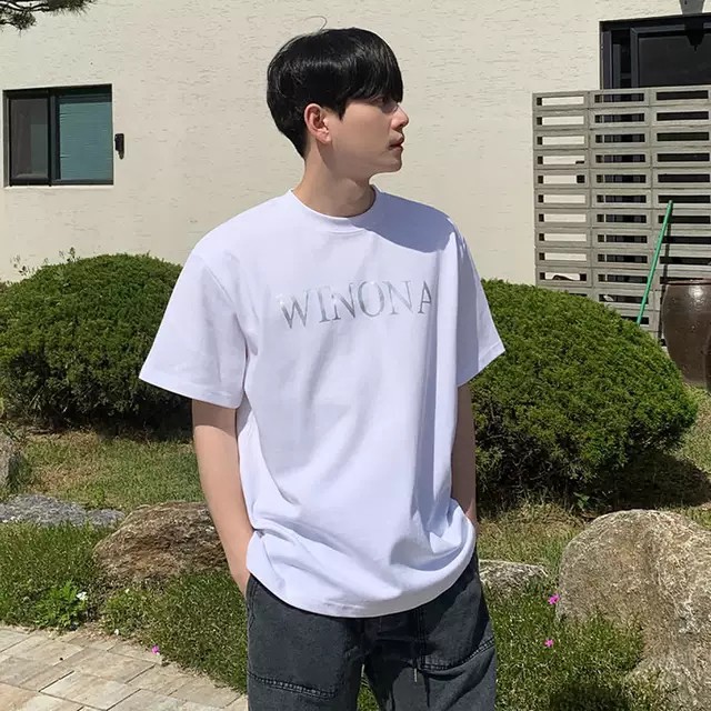 Áo thun Stee Cổ tròn chữ phản quang WINONA Localbrabd ICVCVNI Unisex