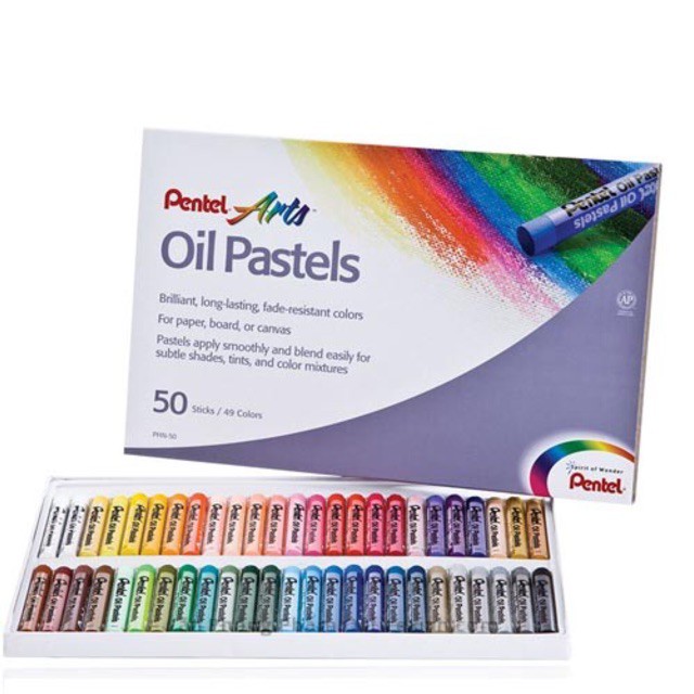 Bộ Màu Sáp Dầu Pentel 16/36/50 Màu Vẽ Tranh Nổi - Pentel Arts Oil Pastels  Set 12/16/36/50 Colors | Shopee Việt Nam
