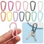 CATIYAHA 5 Chiếc Khóa Móc Khóa Chất Lượng Cao Nhiều Màu Thiết Bị Nhôm Cắm Trại Đi Bộ Đường Dài Móc
