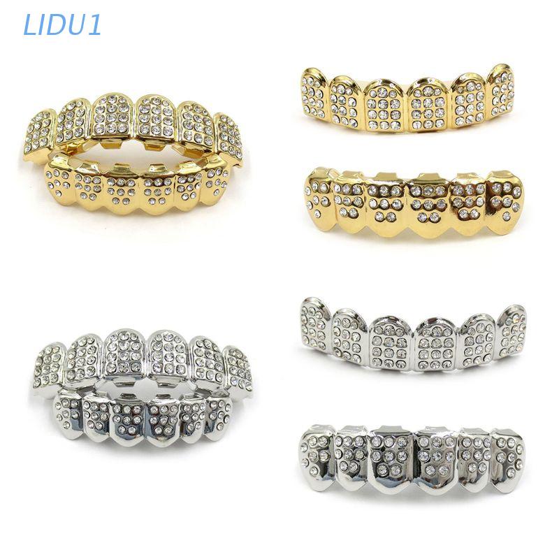 New Fshion Gold Silver Teeth Top Bottom Men Women Jewel